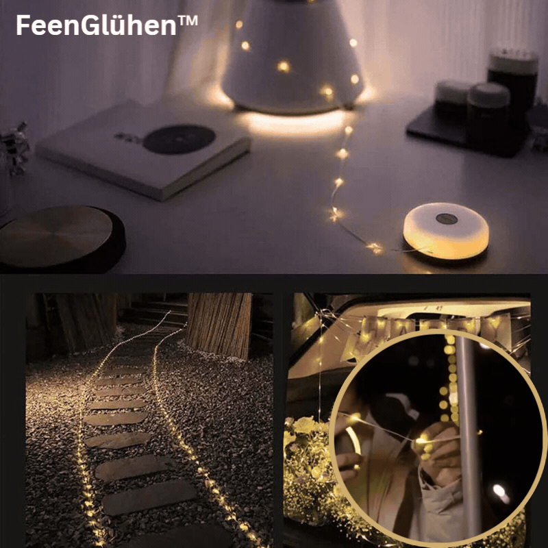 FeenGlühen™ - Portable Fairy LED Light Garland for Ambiance