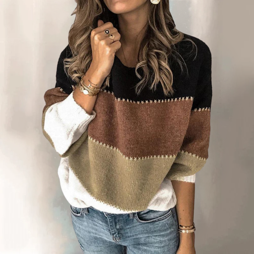 Cozy Classic Striped Knit Sweater