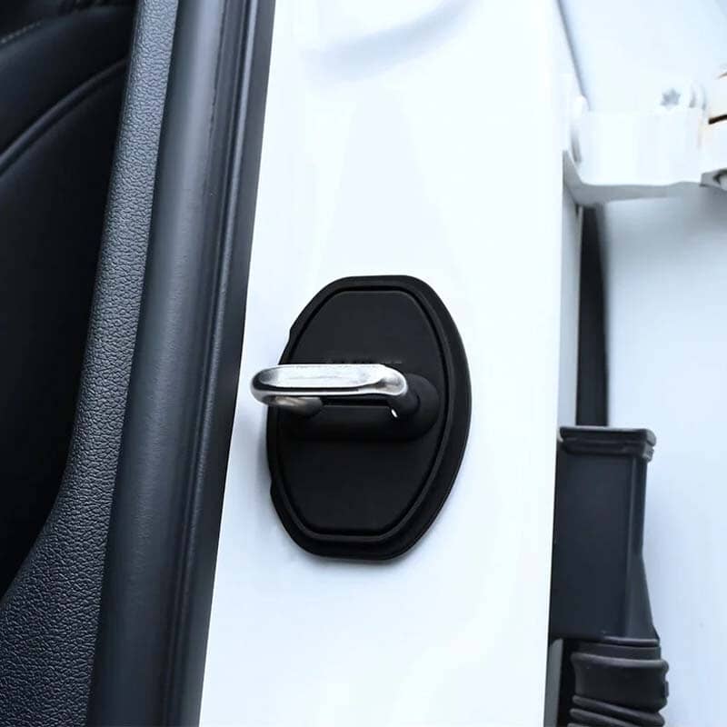 Silicone Car Door Lock Covers - Protective Key Guard Set