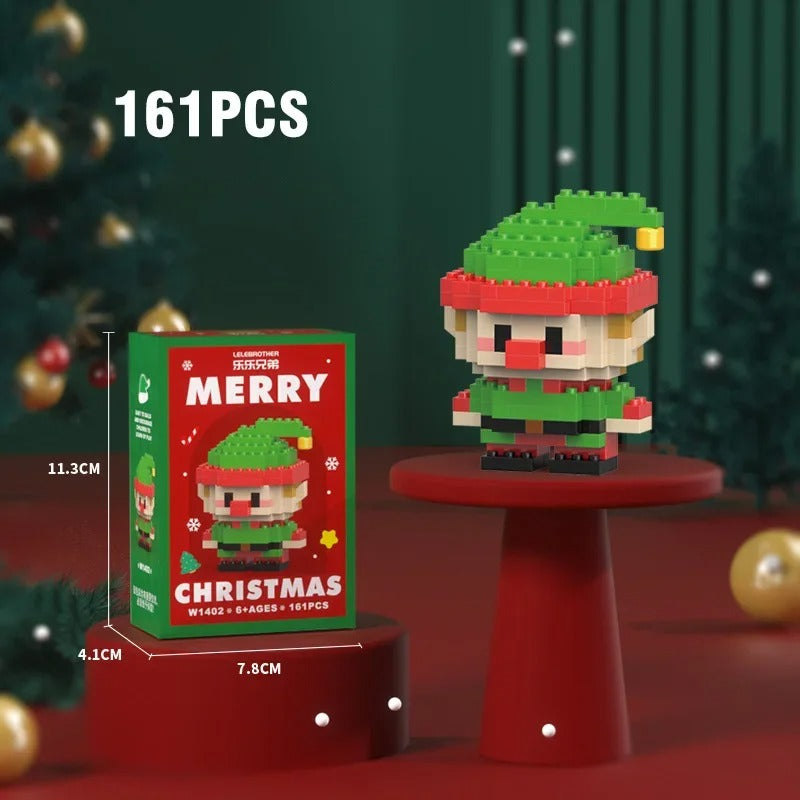 Festive Building Block Figures for Holiday Family Fun