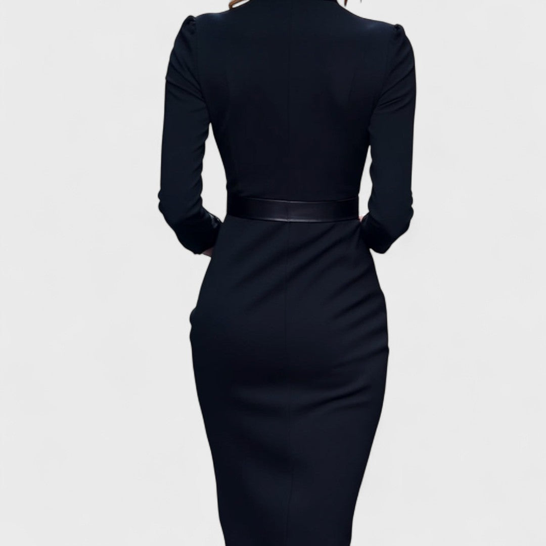 Elegant Belted Pencil Dress for Sophisticated Style