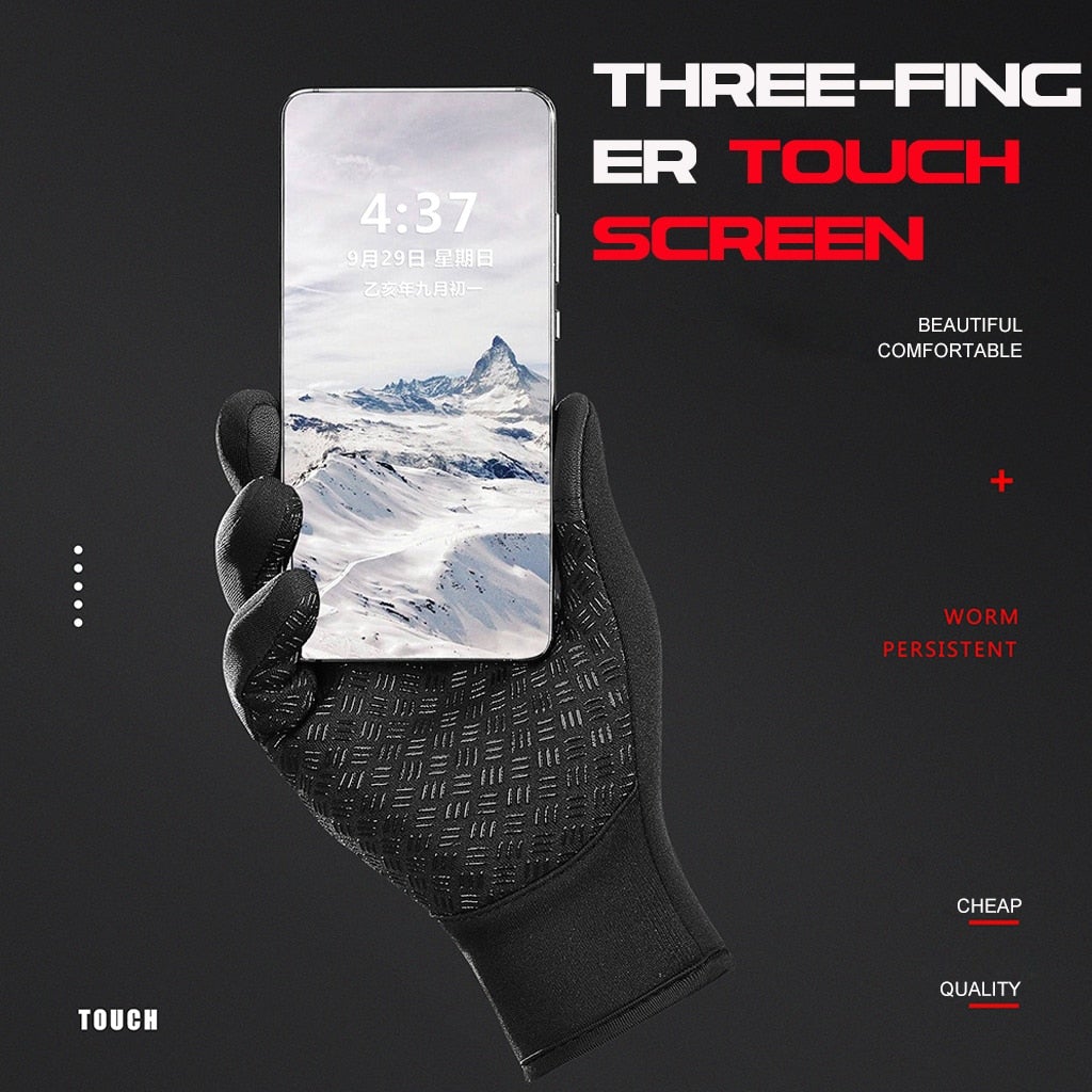 Waterproof Thermal Gloves with Touchscreen Compatibility