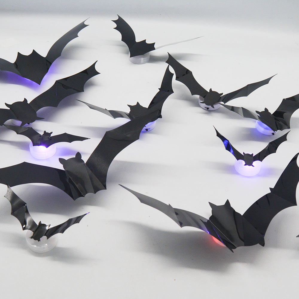 Spooky Halloween LED 3D Bat Wall Decor
