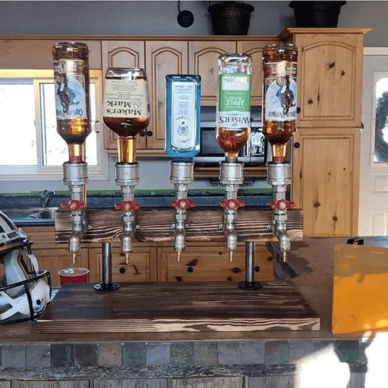BrewElegance™ - Luxury Wooden Beverage Dispenser for Entertaining