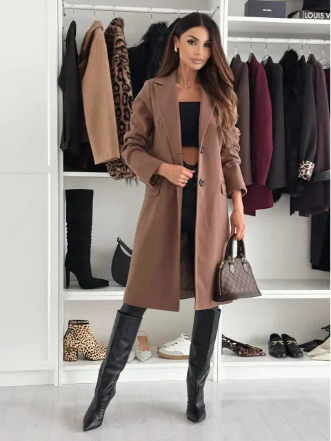 Elegant Women's Long Winter Coat