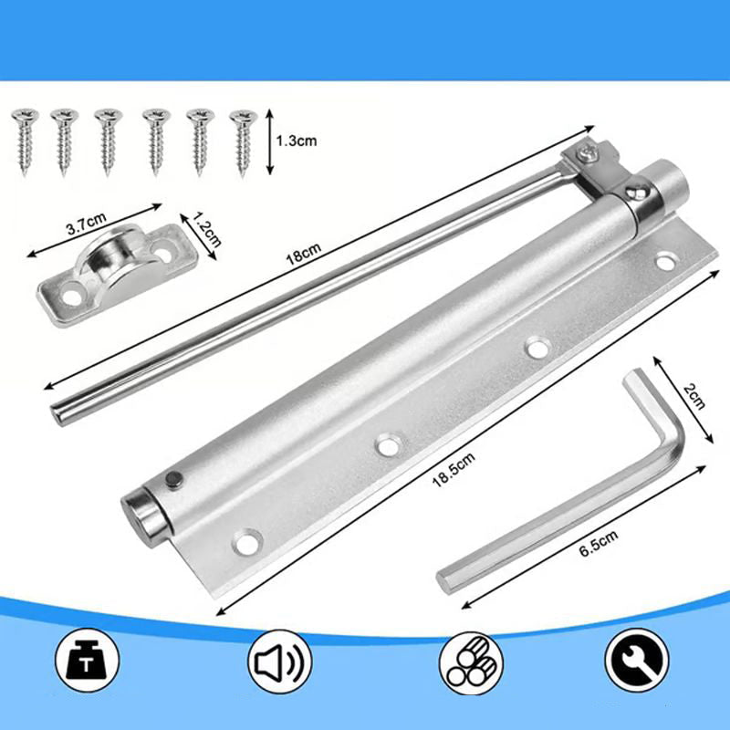 SecureEase™ - Adjustable Automatic Door Closer for Smooth Entry
