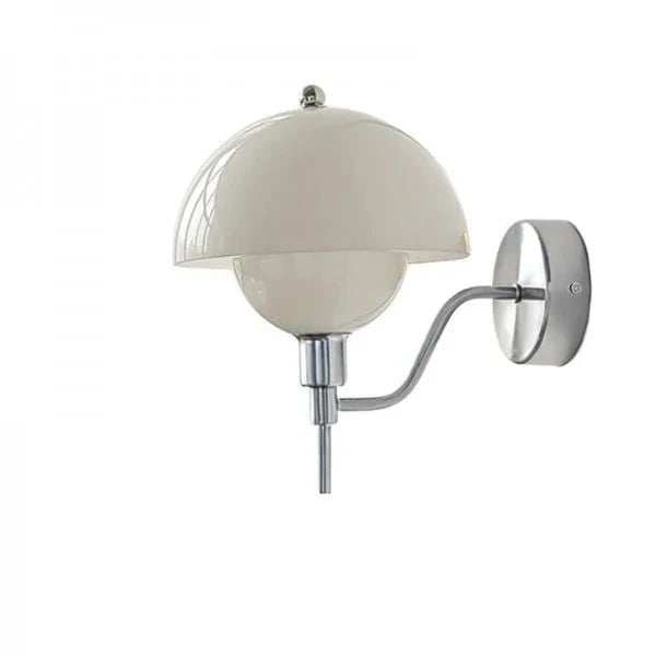 Stijlvolle Crème Kleur Paddestoel Wandlamp