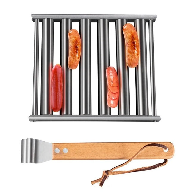 Sleek Stainless Steel Hot Dog Roller Grill
