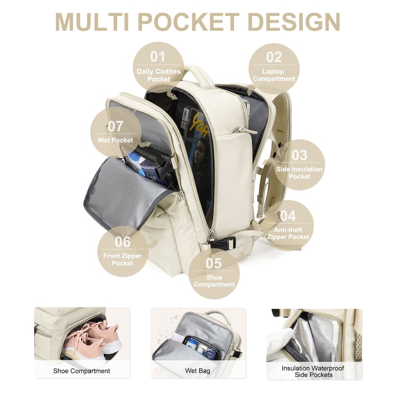 AquaHike™ - Spacious Waterproof Hiking Backpack for Women