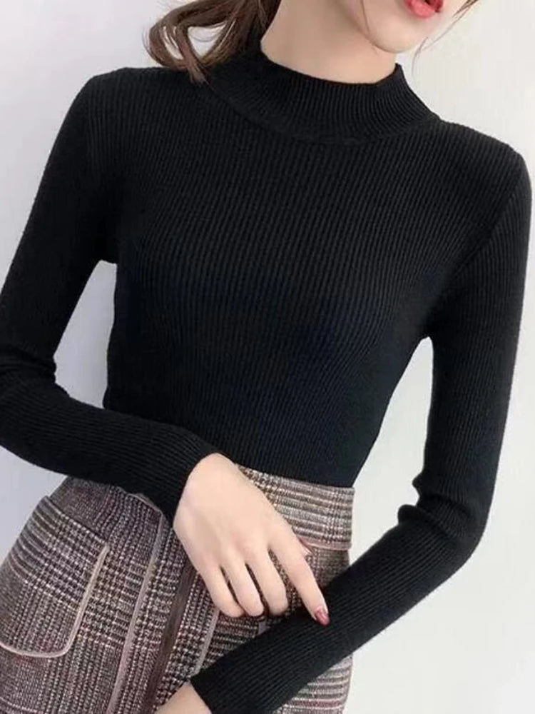 Cozy Ribbed Wool Sweater for Women