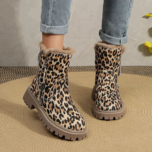 Chic Leopard Print Ankle Boots for Trendy Outfits