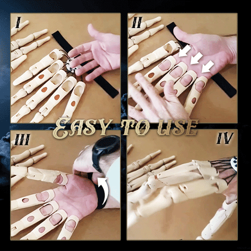 3D Articulated Finger Extension Costume Accessory