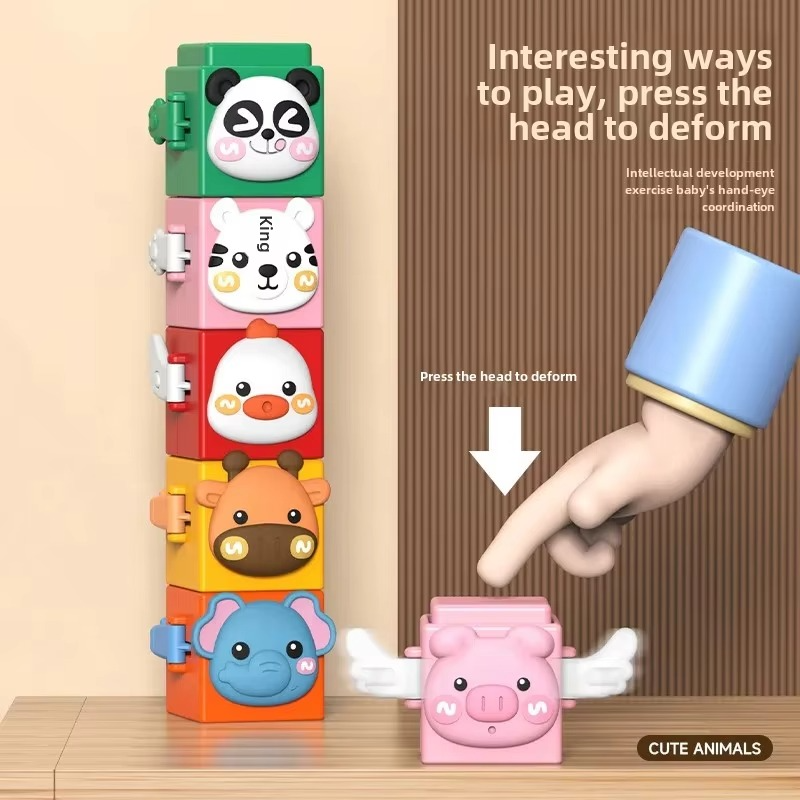 Stacking Animal Game for Toddlers – Motor Skills & Creative Play Toy
