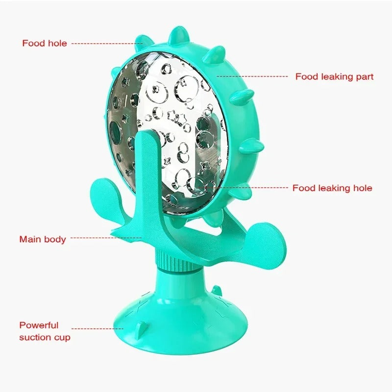 PurrPlay™ - Interactive Cat Turntable Feeding Bowl