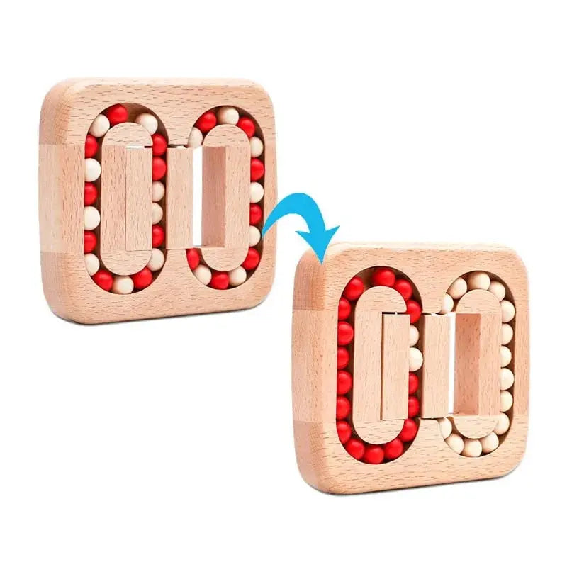 Rotatable Wooden Puzzle Toy for Focus and Stress Relief