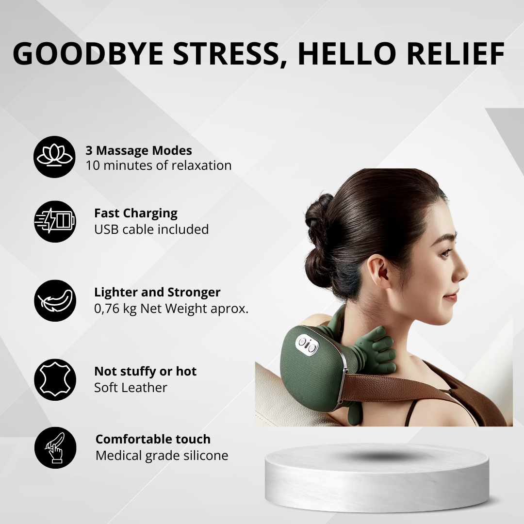 RelaxEase™ - Portable Neck & Back Massager