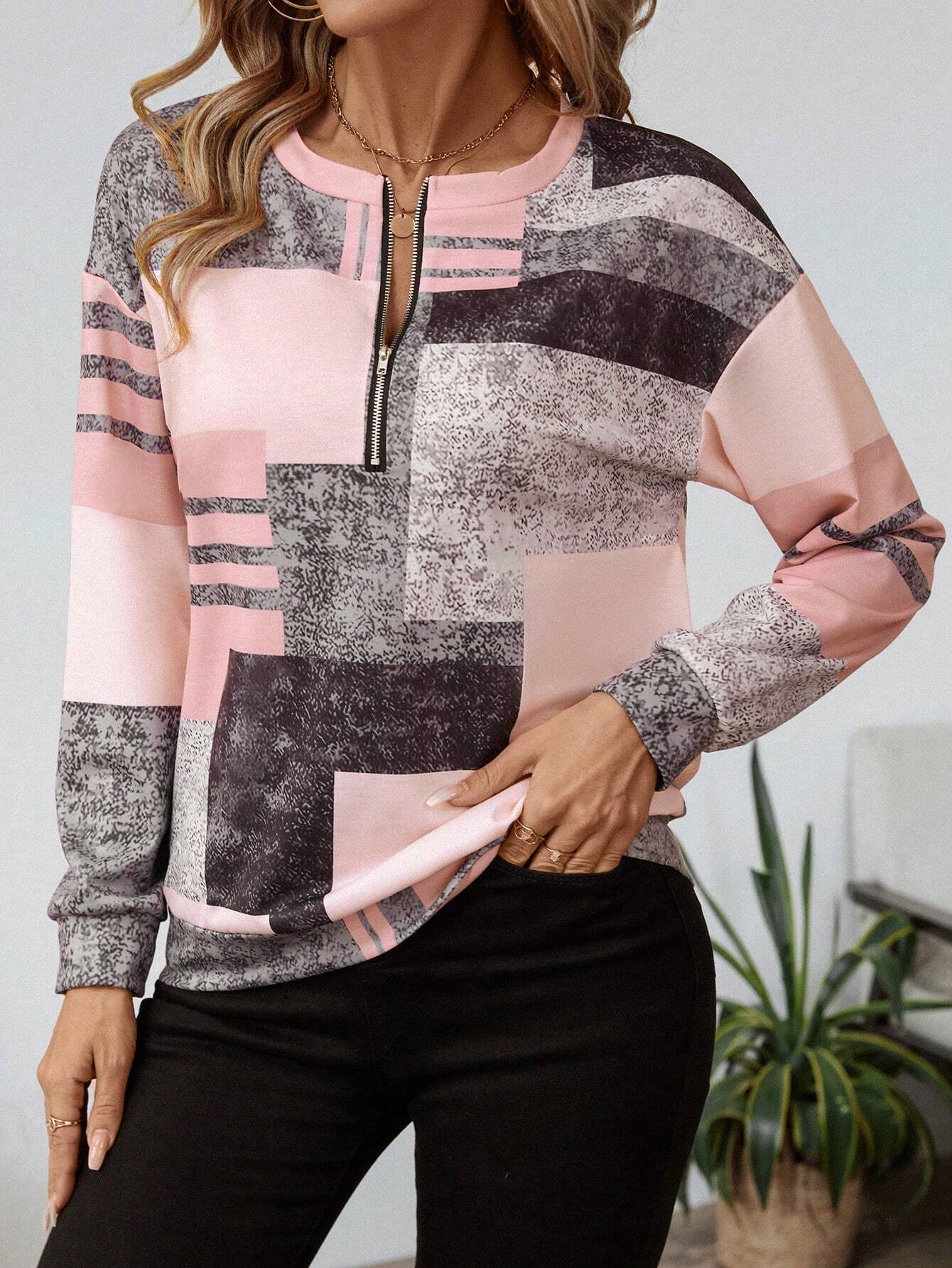 Women's Chic Patchwork Blouse