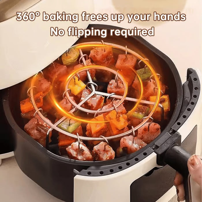 Vertical Air Fryer Barbecue Kebab Grill Rack