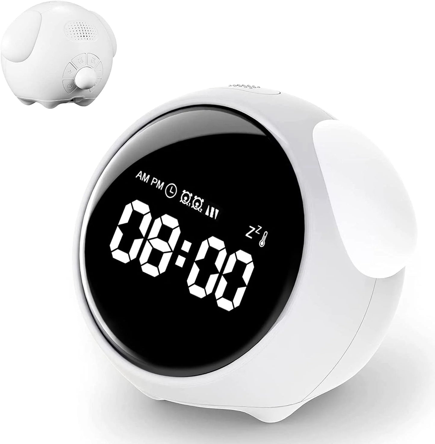 Kawaii Cute LED Alarm Clock with Night Light for Kids