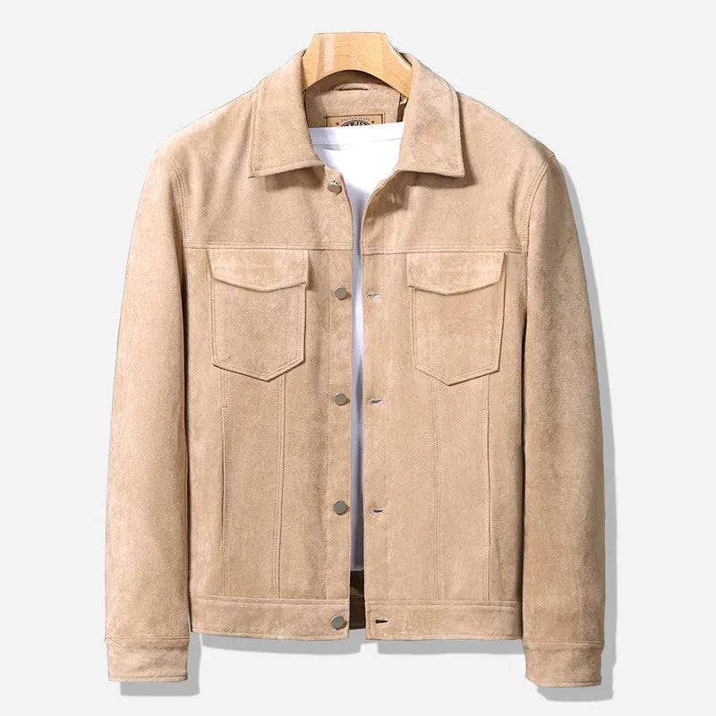 Chic Suede Jacket for Effortless Casual Style