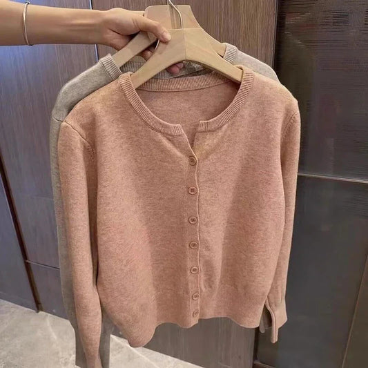 Cozy Chunky Wool Knit Cardigan Sweater
