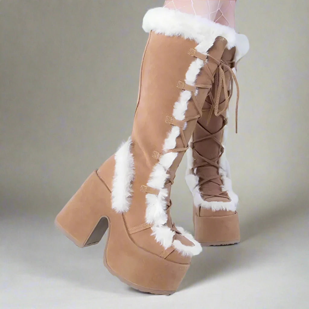 Cozy Chunky Platform Boots for Winter Style