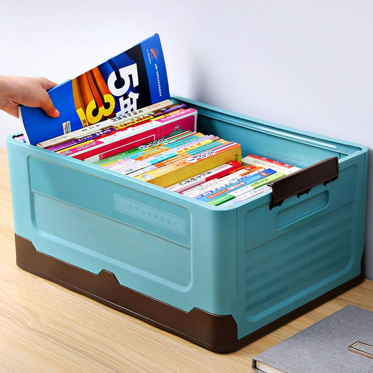 Foldable Storage Organizer Box with Lid for Home and Closet
