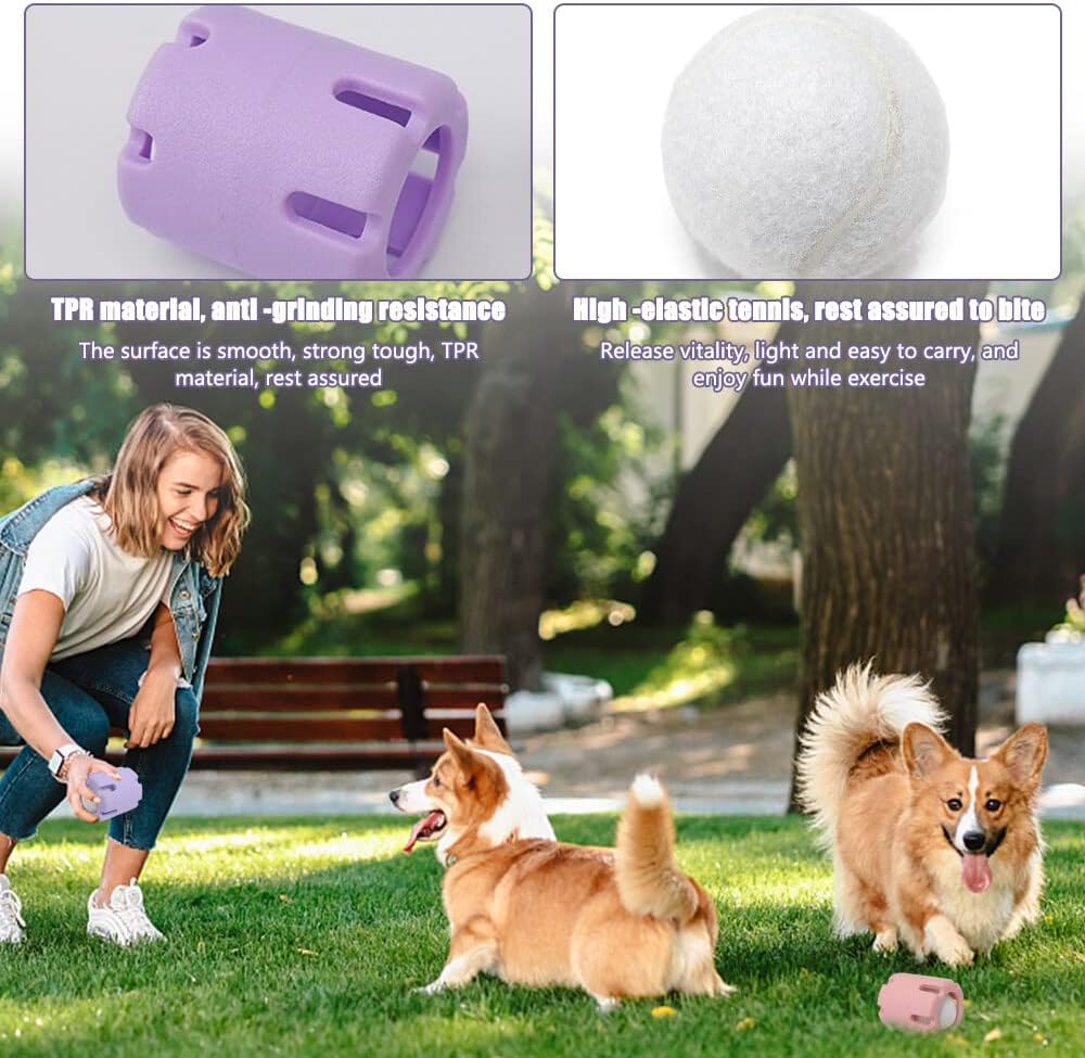 FetchFun™ - Durable Tennis Dog Chew Toy for Active Play