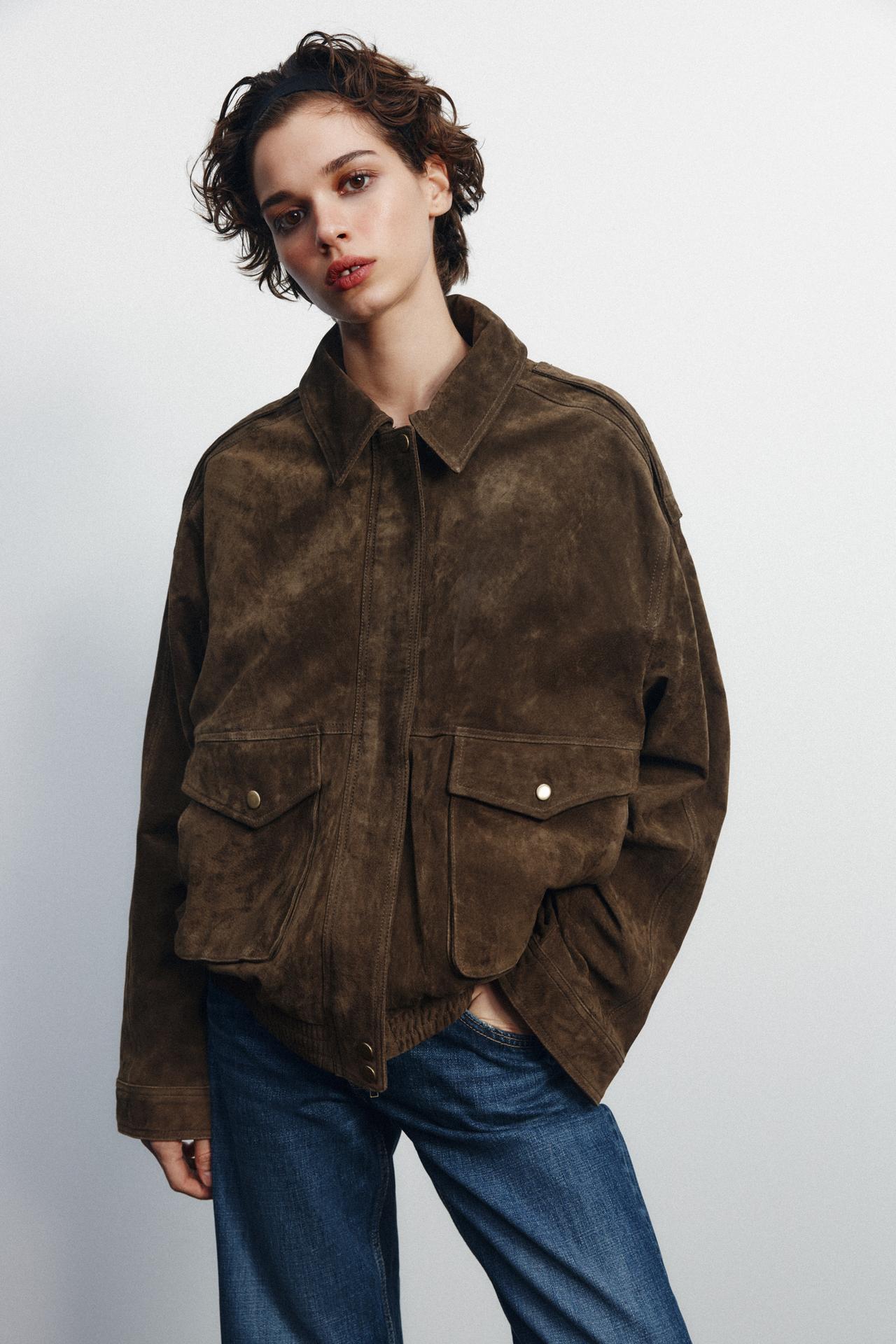 Classic Suede Bomber Jacket