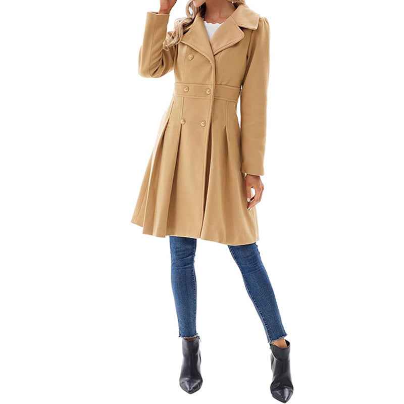 Chic Elegant Wool Blend Winter Coat