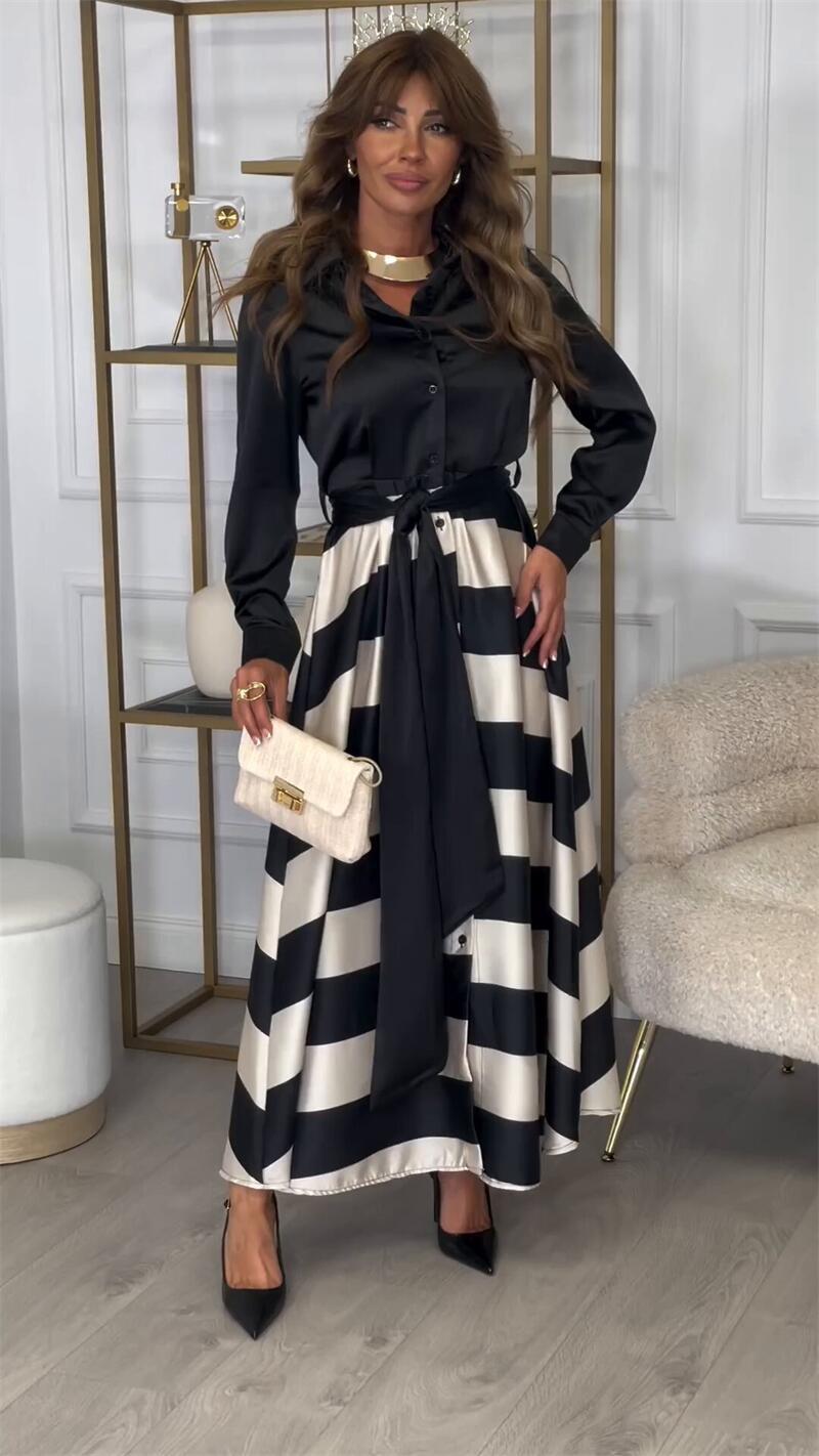 Elegant Long Sleeve Women's Evening Dress