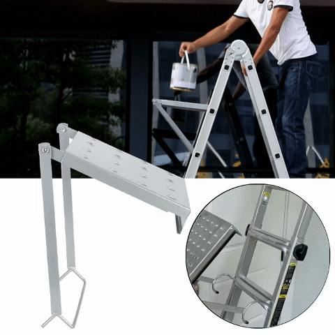 LiftEase™ - Foldable Steel Ladder Platform for Step Ladders