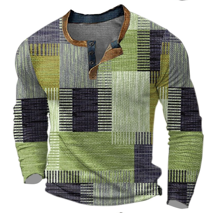 Multicolor Cashmere Crew Neck Sweater for Men