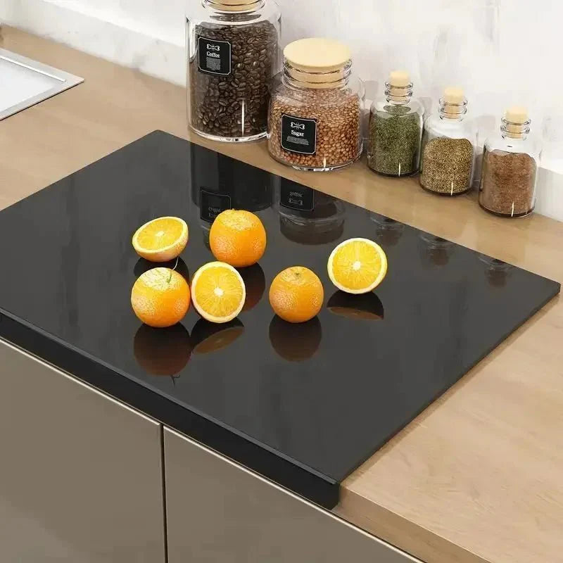 CLEARSLICE™ – Stylish Acrylic Cutting Board with Drip Lip