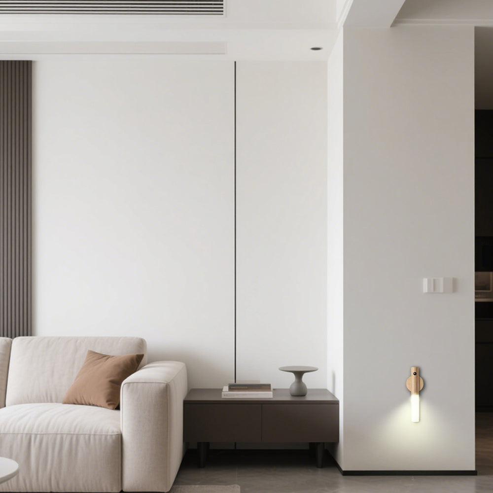 LumaGlow™ - Wooden USB Rechargeable Wall Light Ambient Decor