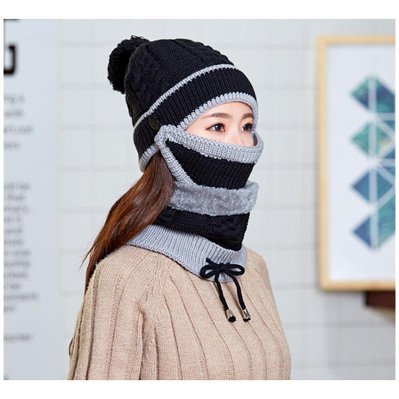 Cozy Knit Winter Hat and Scarf Set for Women