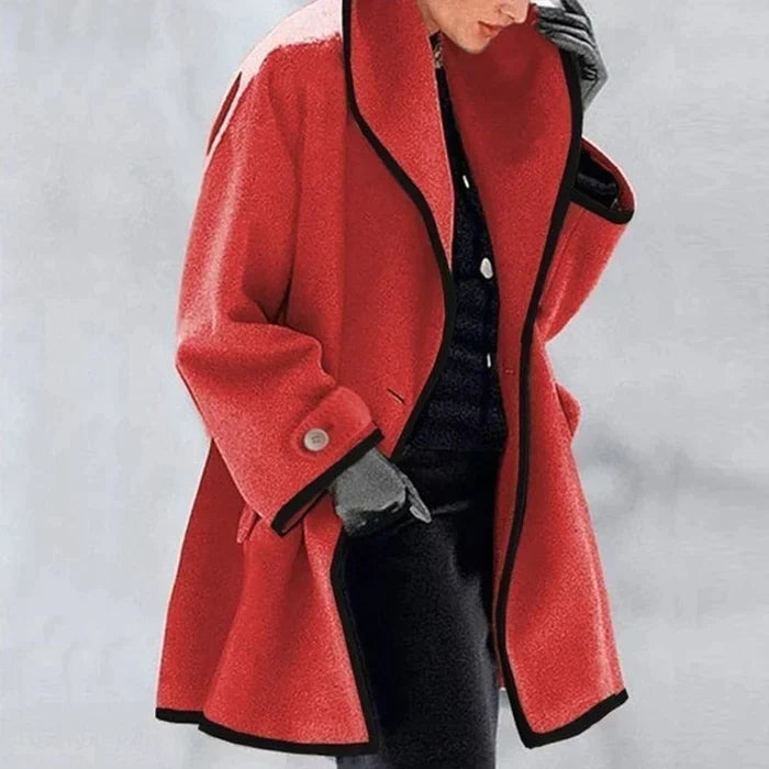 Classic Wool Blend Coat for Fall and Winter