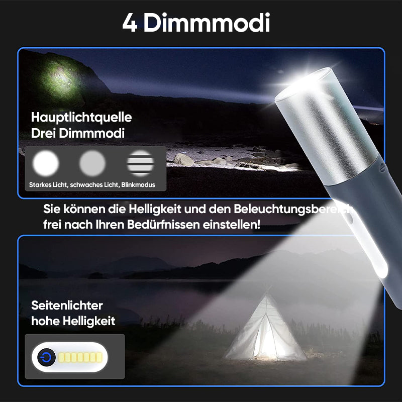 LumoGlow™ - Rechargeable Multifunctional LED Flashlight