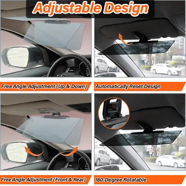 Glare-Free Riding Visor for Sun and Winter Protection