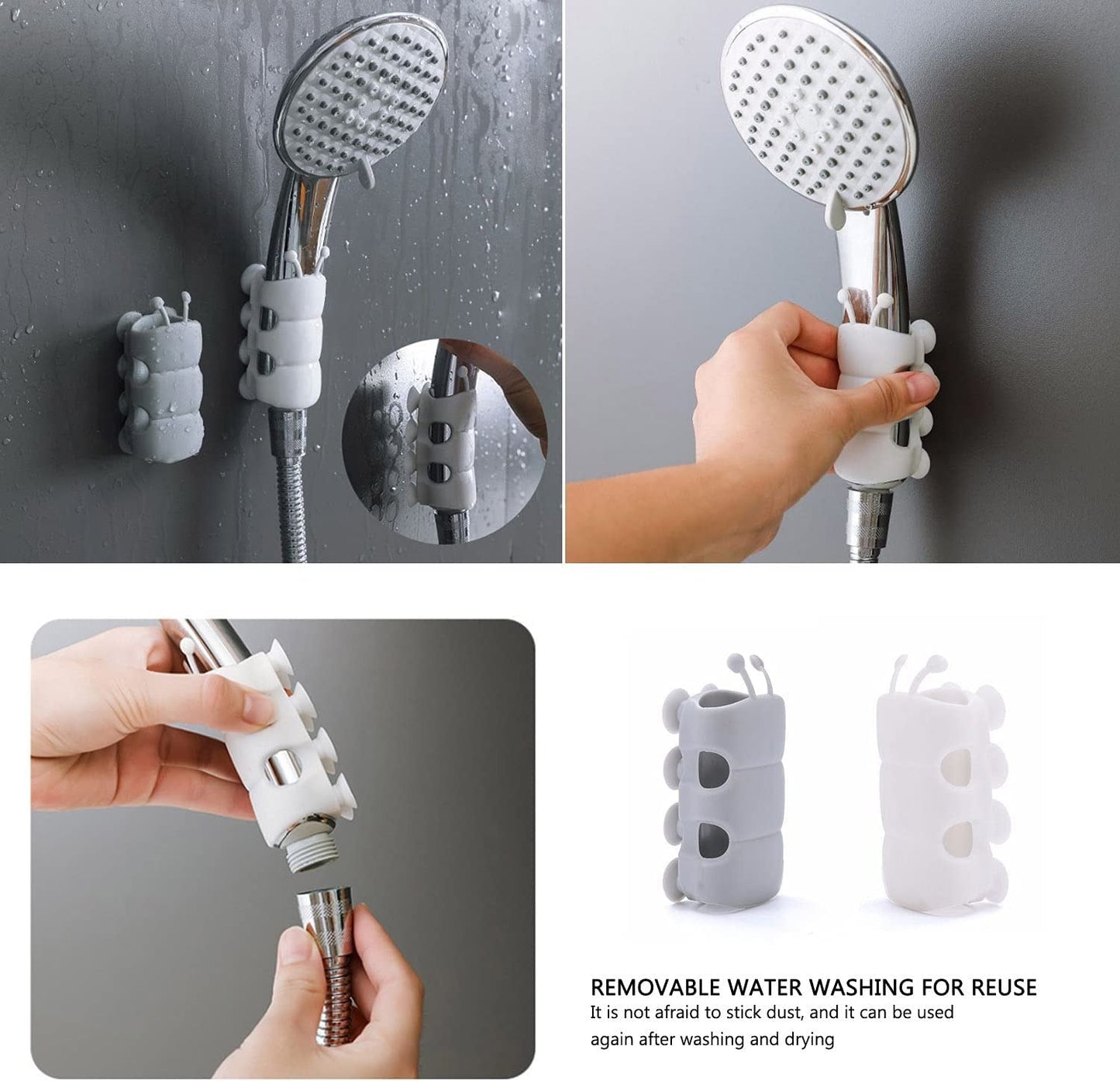 AquaGrip™ - Suction Cup Shower Head Holder