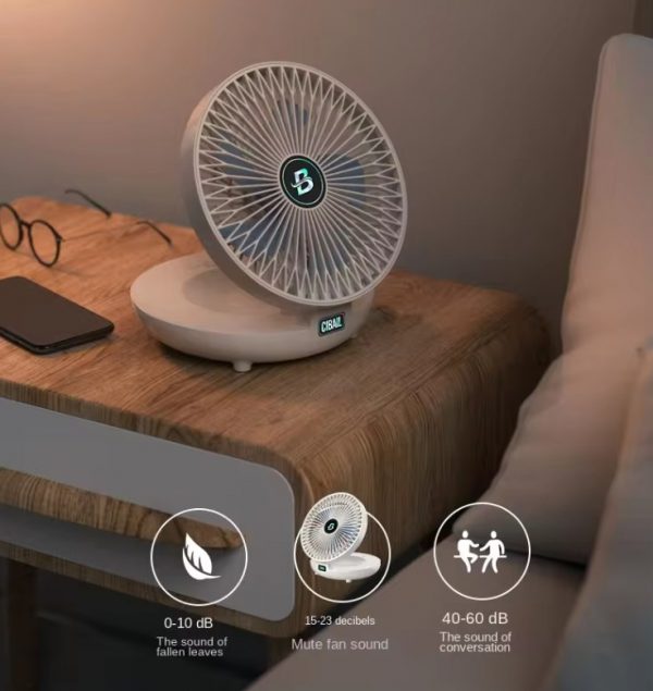 BreezeFlow™ - 2-in-1 Desktop & Wall Air Cooling Fan