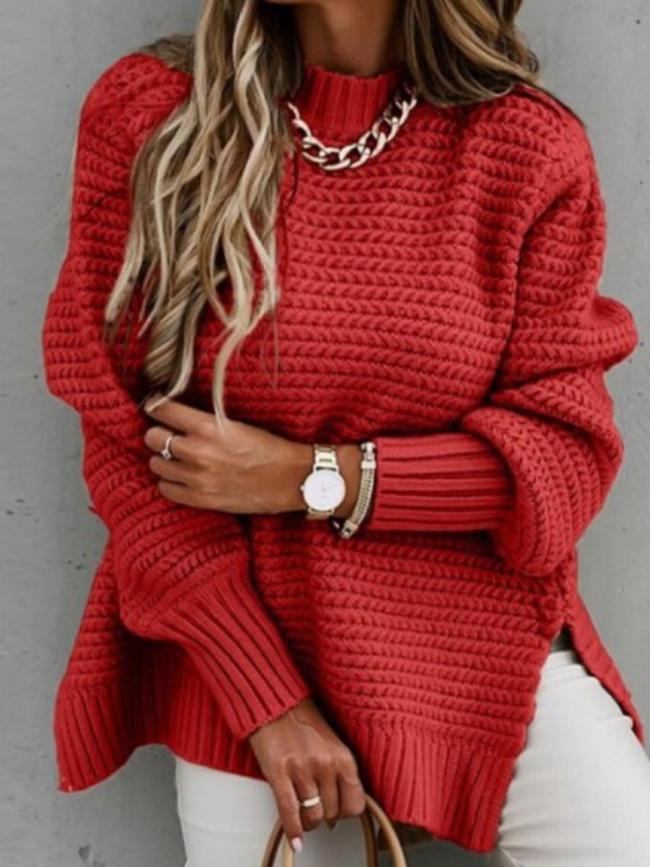 Cozy Knitted Sweater with Elegant Fit