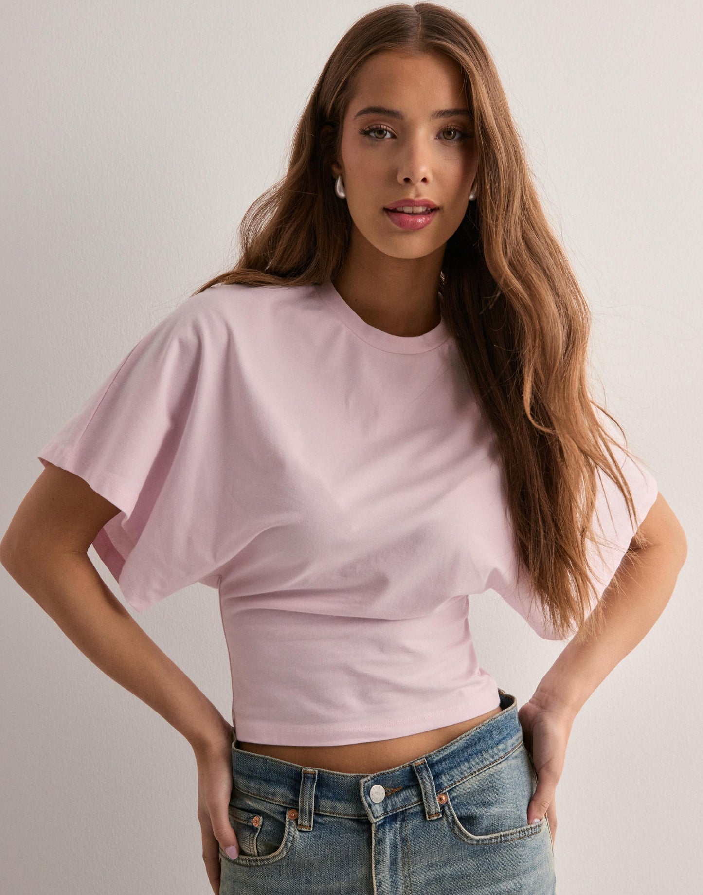 Relaxed Wide Sleeve Cotton T-Shirt