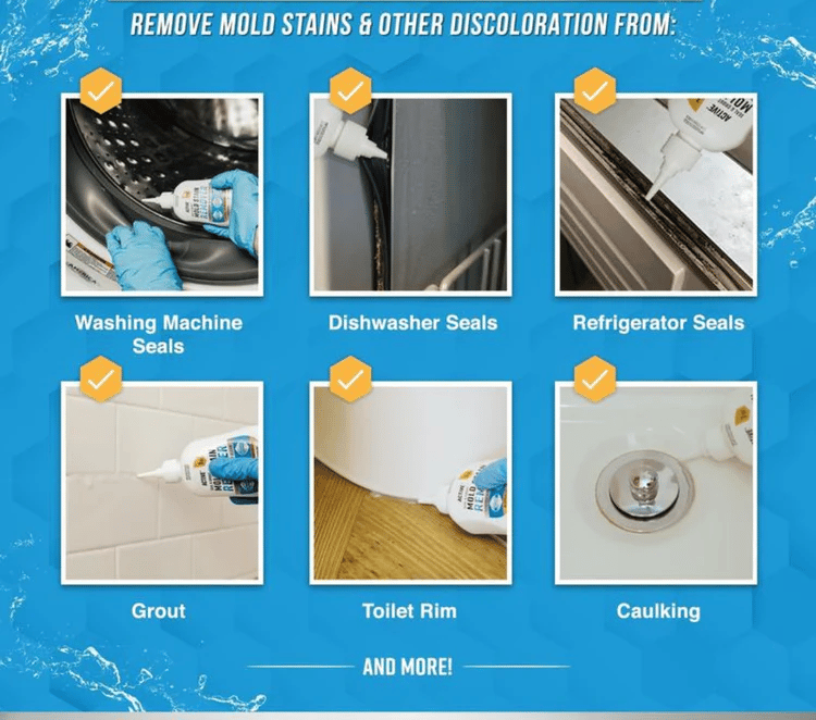 CleanEase™ - Heavy Duty Mold Remover Gel with Scrub Brush