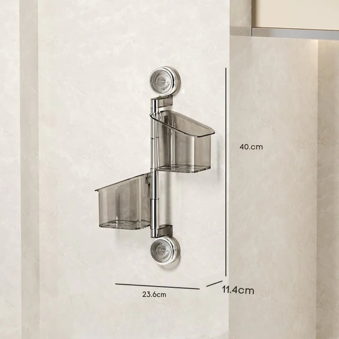 OrganizeEase™ - 3-Tier Rotating Kitchen Suction Shelf