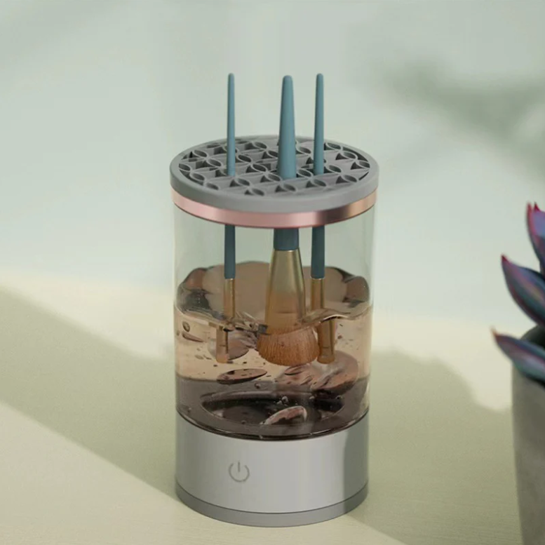 GlowEase™ - Electric Makeup Brush Cleaner & Dryer Spa
