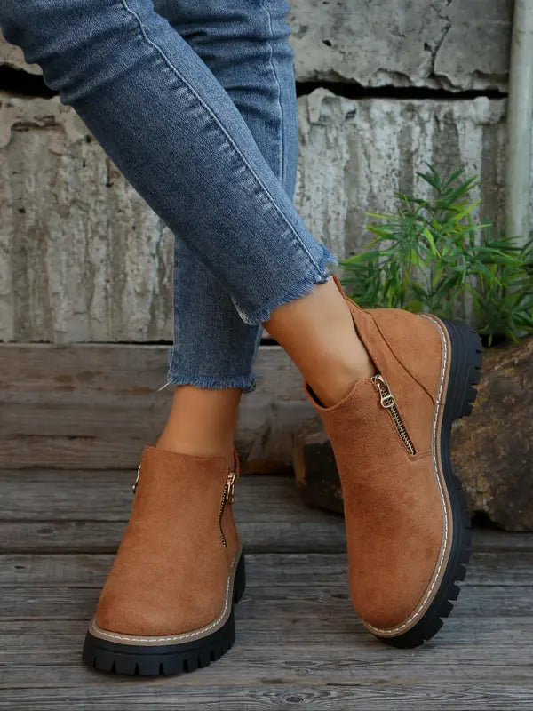 Chic Minimalist Ankle Boots for Women