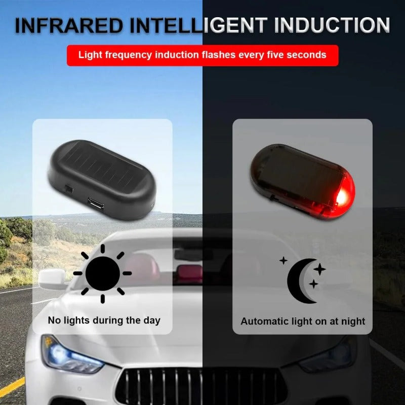 Solar-Powered Car Alarm Security Light