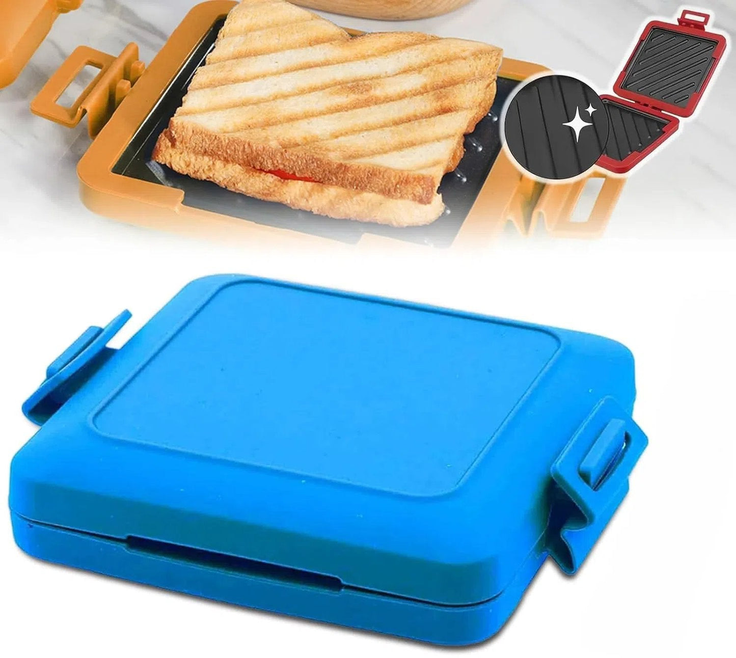 Compact Microwave Toastie Sandwich Maker for Quick Snacks
