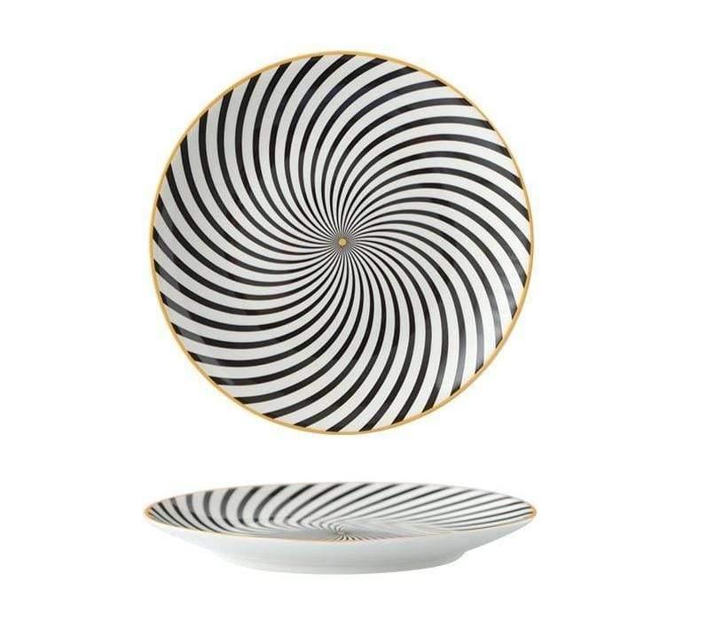 Handcrafted Ceramic Iris Flower Plate